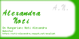 alexandra noti business card